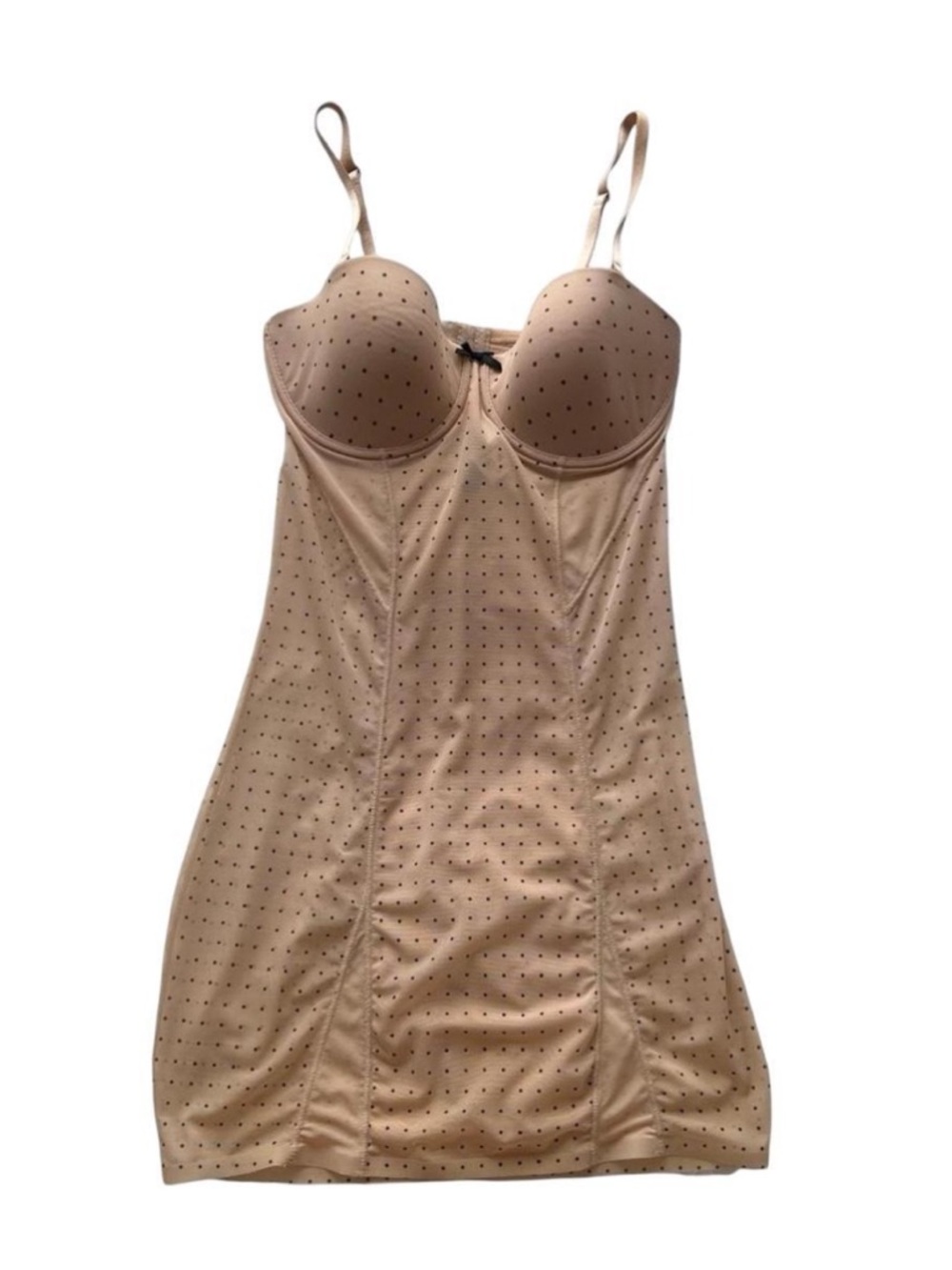 Vintage Polka Dot Coquette Shape wear dress With‎ Built in Bra